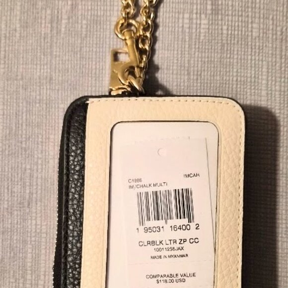 Coach Zip Card Case In Colorblock - Picture 4 of 6